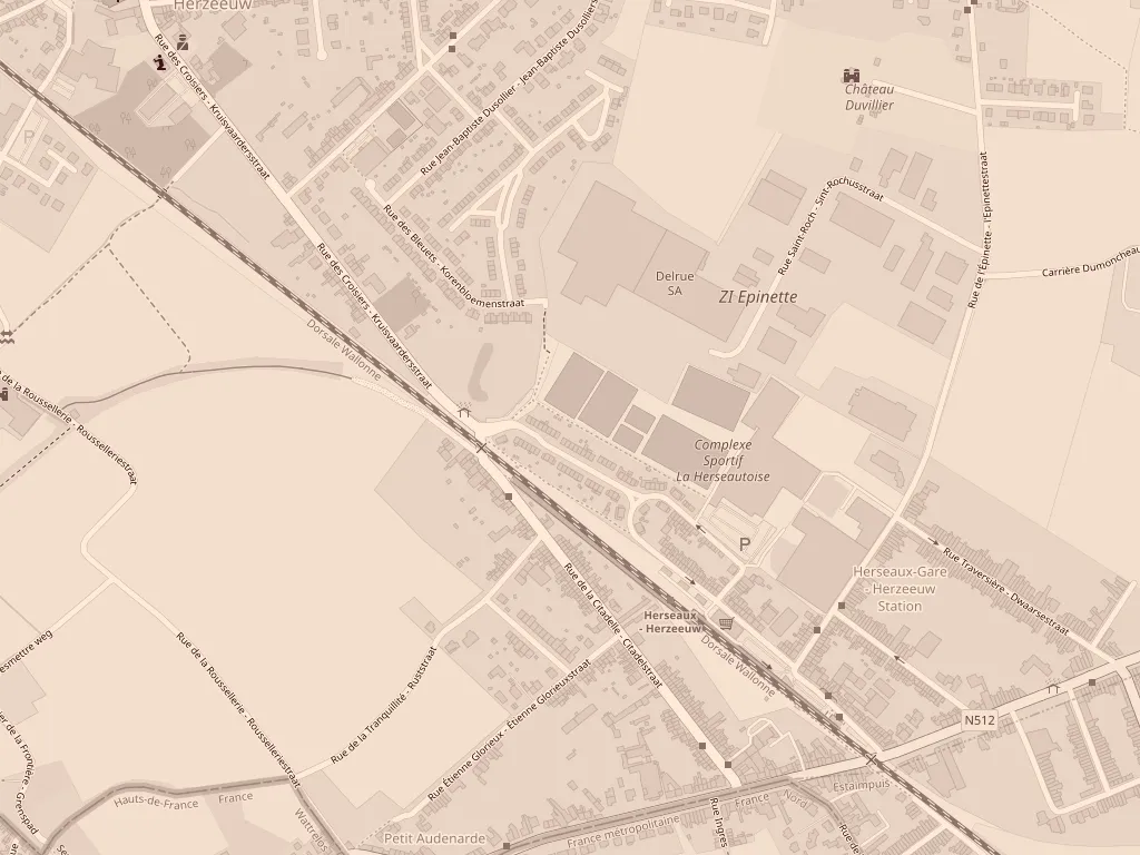 Carte d'accès au ICET de Herseaux